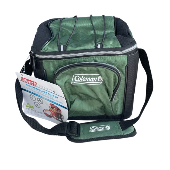 Coleman Green and Black Removable Liner Cooler - Picture 1 of 4